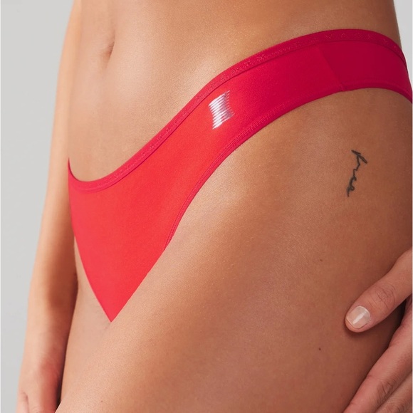 Savage X Fenty Goji Berry Red Core Microfiber Thong Panty - Picture 5 of 8